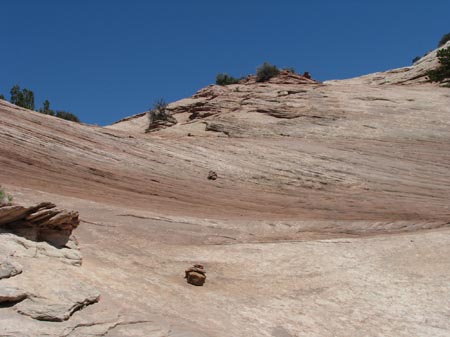 IMG_2147 route to top of Aztec Butte marked only by cairns